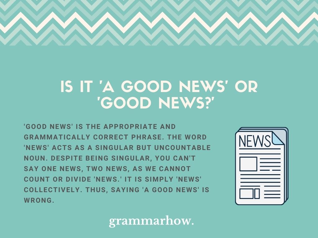 good news to share at work examples