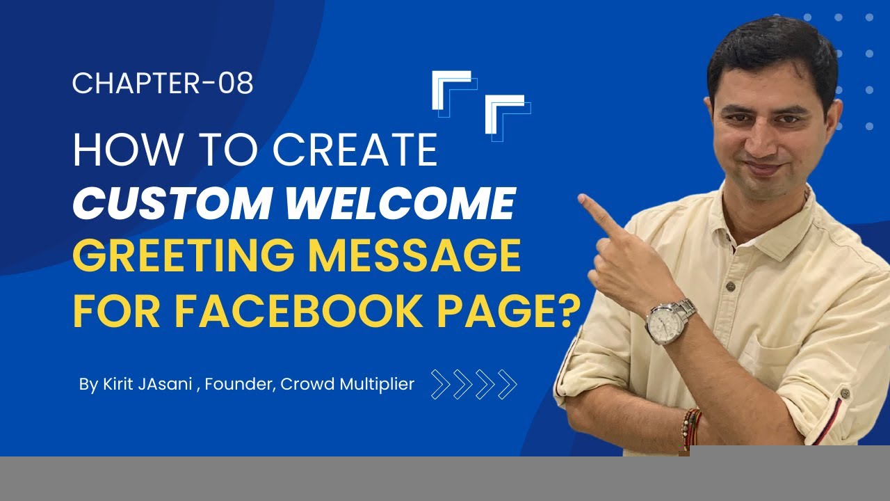 greeting message for facebook page