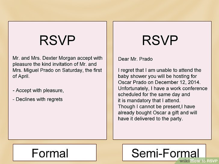 how do you politely confirm rsvp?