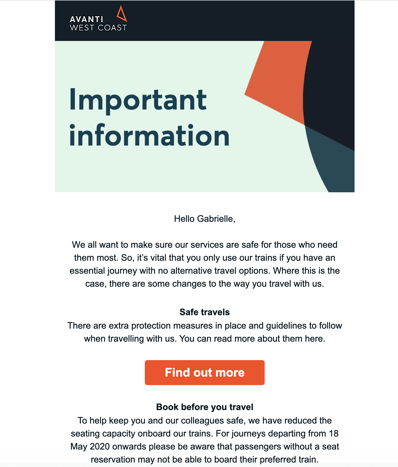 how to announce good news in email