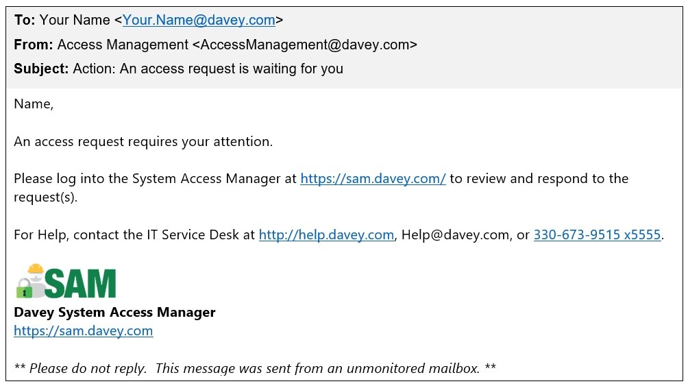 how to ask access request to manager