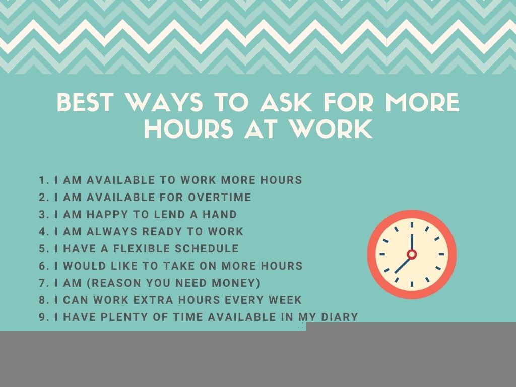 how to ask for more work