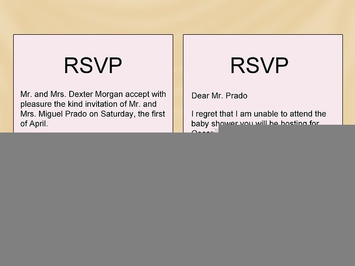 how to respond rsvp to an event