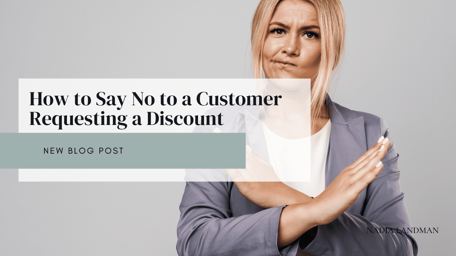 how to say no to discount requests