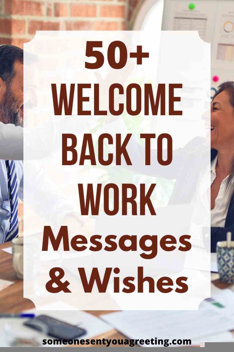 i am back to work message