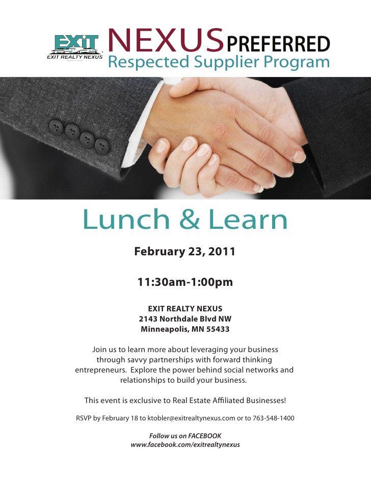 lunch and learn invitation