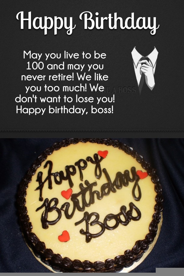 my birthday leave message to boss