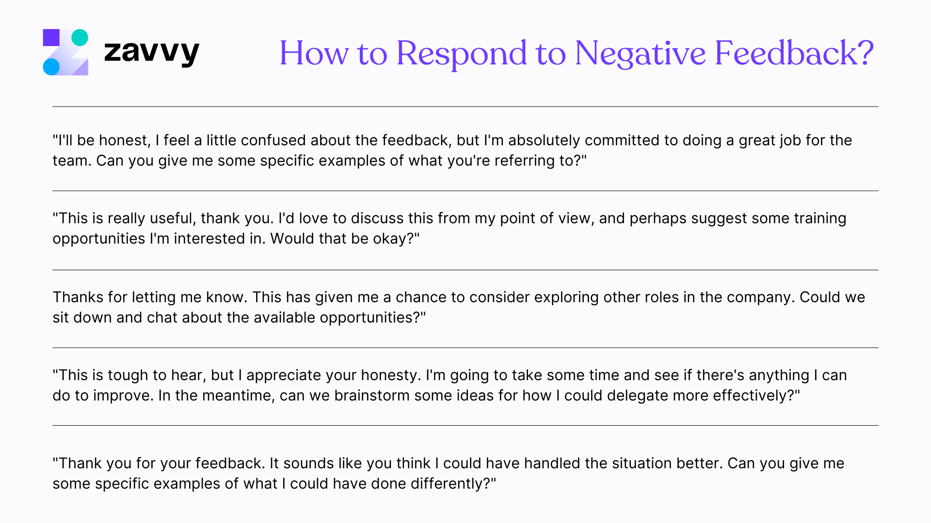 negative interview feedback examples