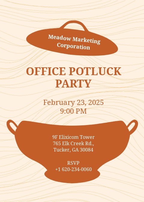 office potluck invitation