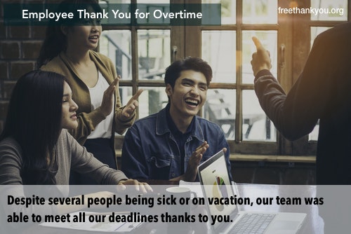 overtime thank you