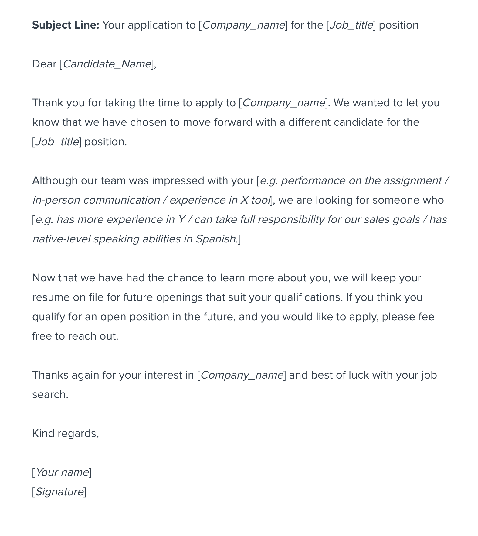 positive interview feedback sample email