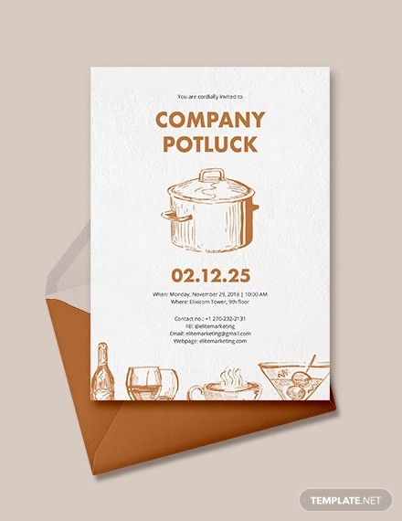 potluck email ideas