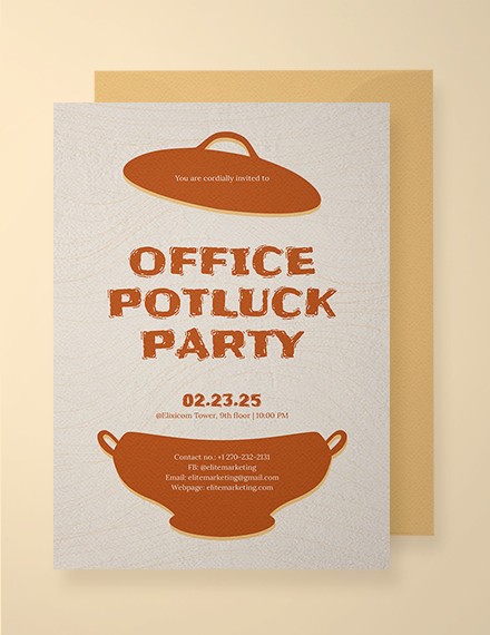 potluck email template