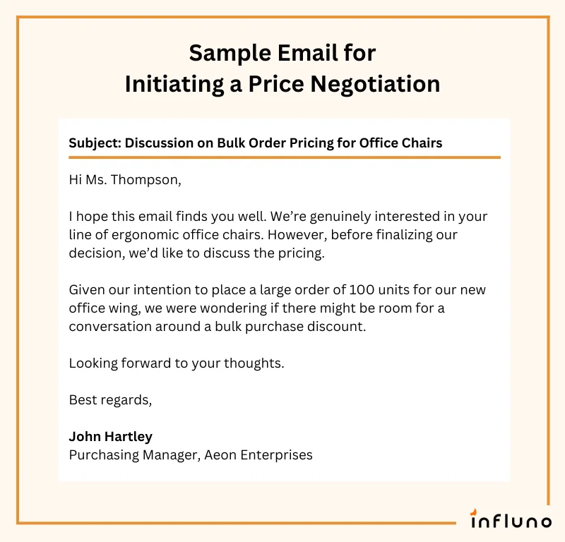 price negotiation email