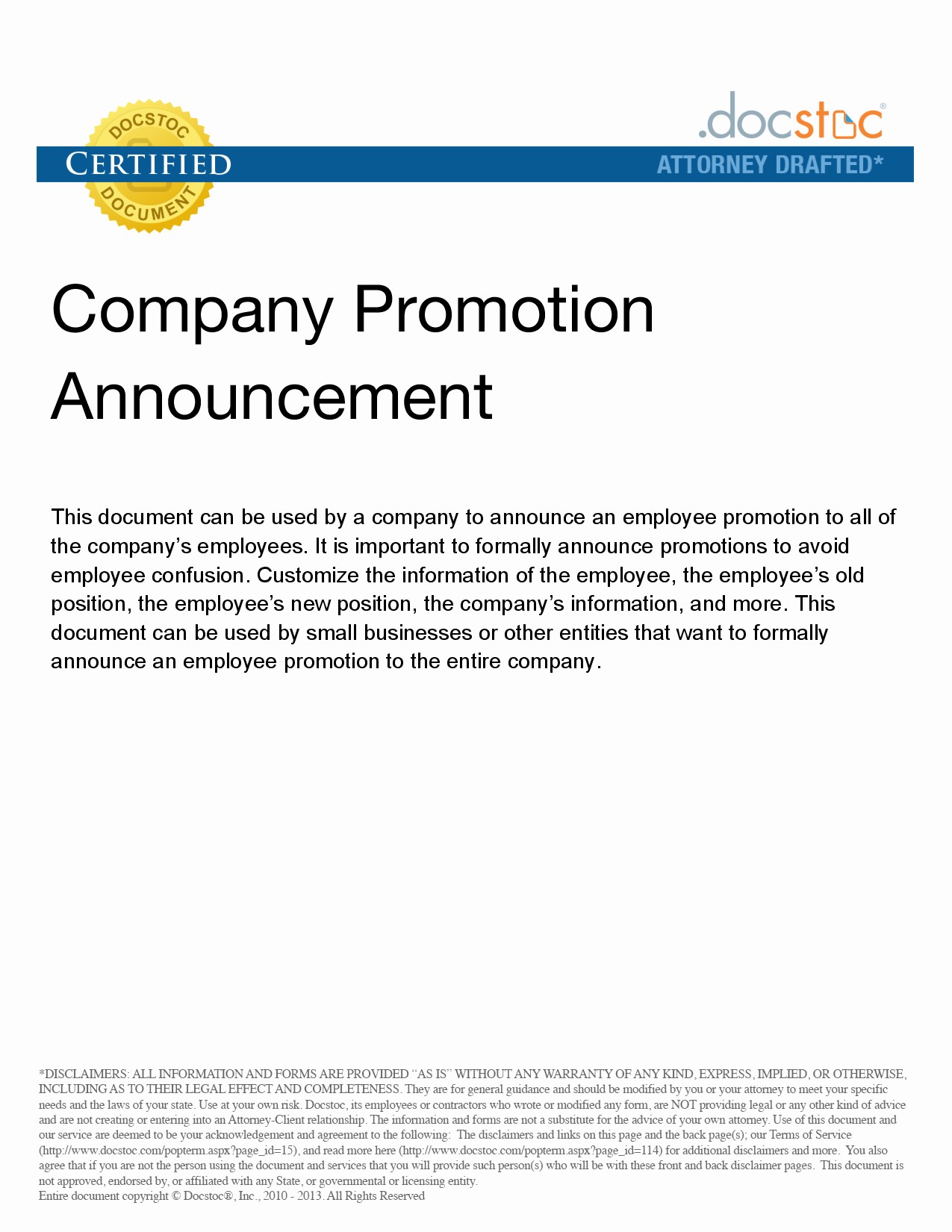 Effective Communication: Promotion Announcement Examples To Inspire ...