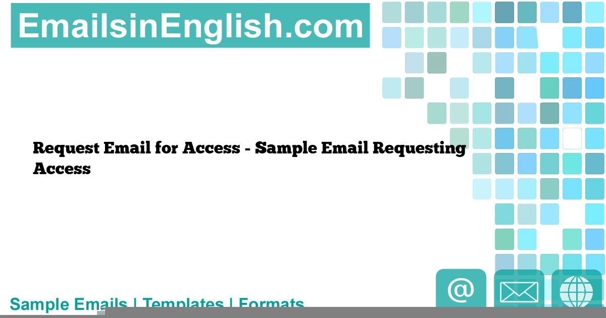 request for access email