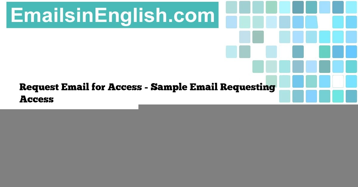 request for access mail