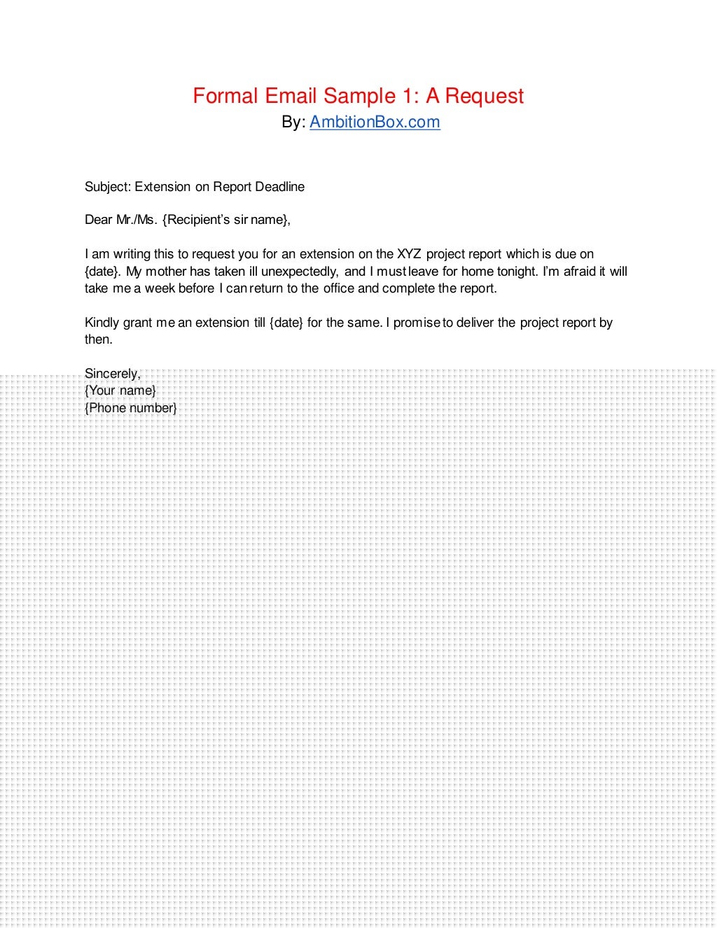 request for access sample email
