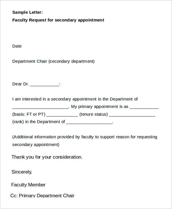 request for appointment email to embassy