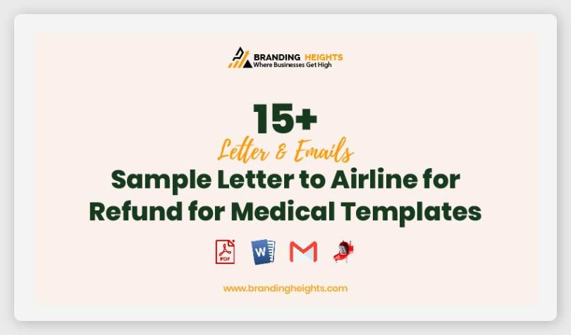 sample letter to airline for refund for medical