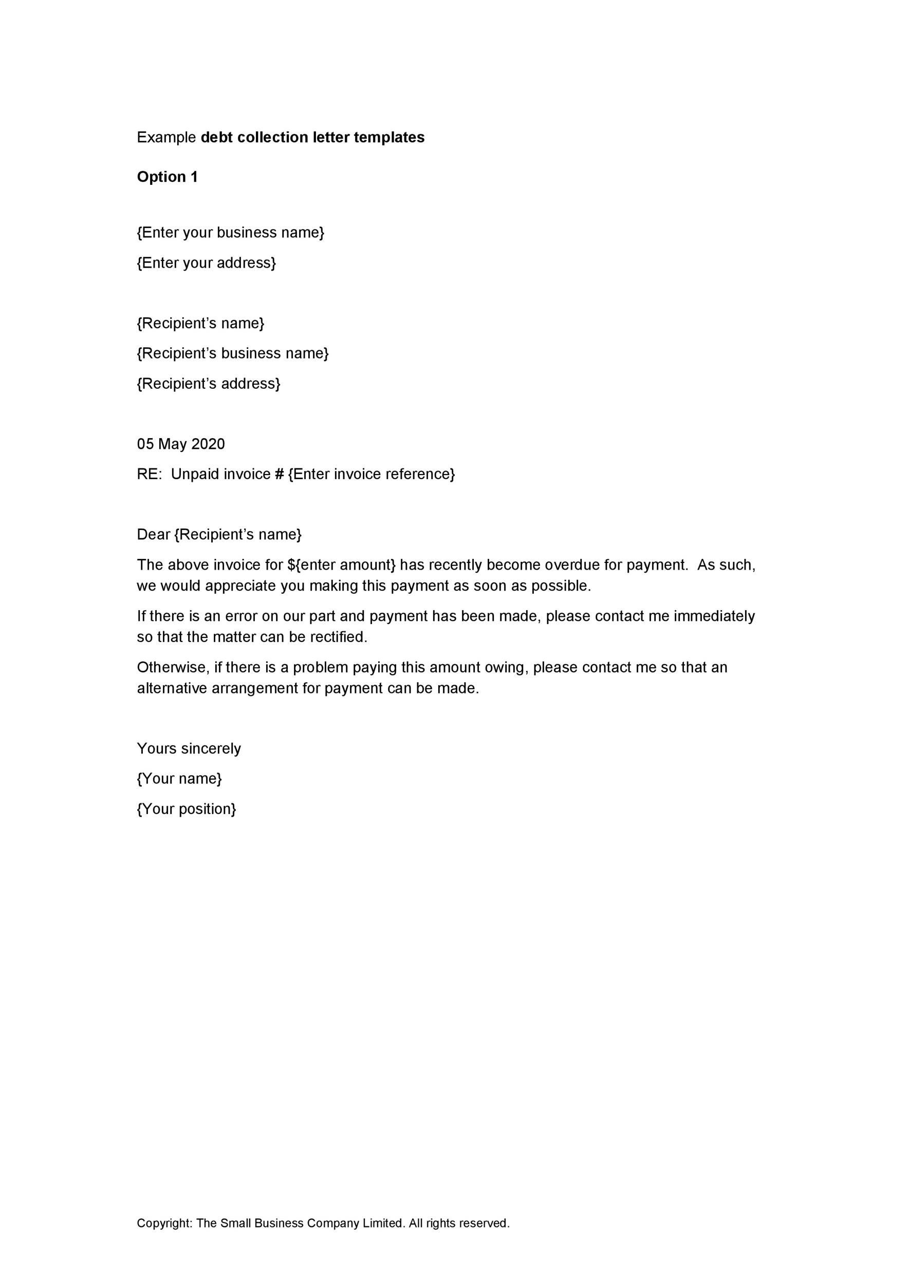sample letter to inform payment has been made