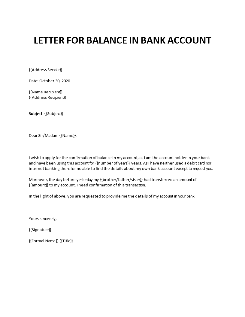 sample letter to supplier asking for bank details information