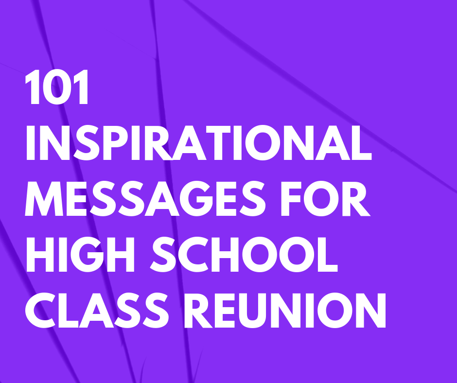 short class reunion message sample