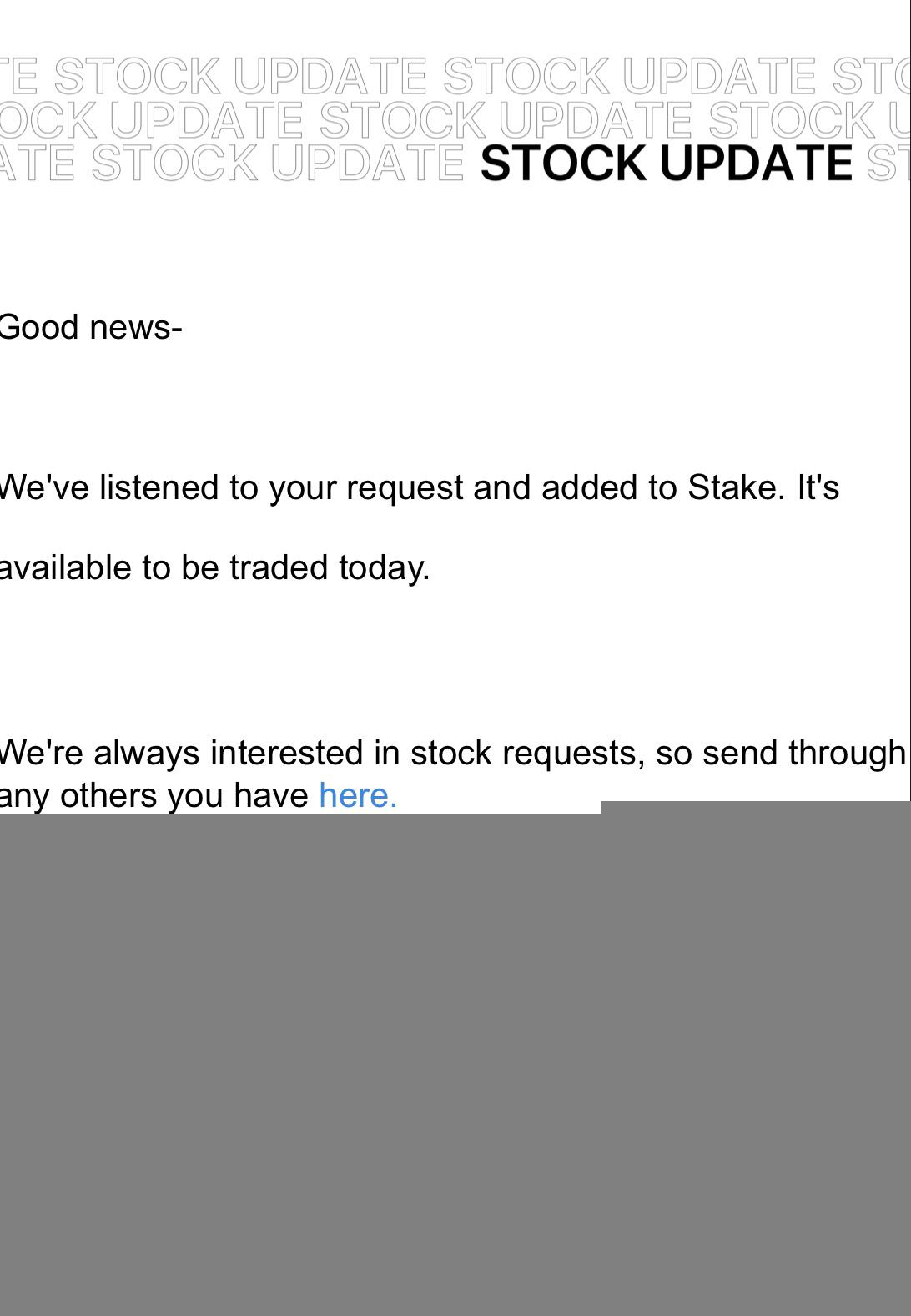 stock request email sample