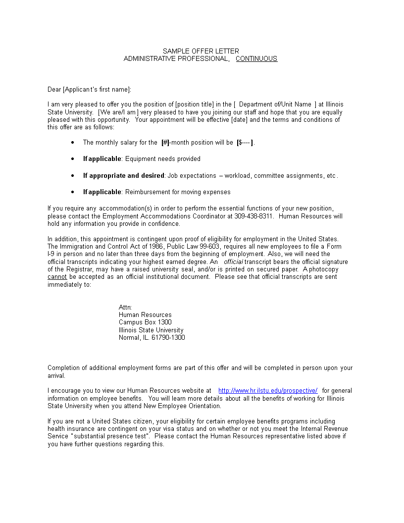 visa appointment email sample