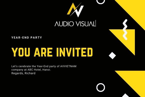 year end party invitation email